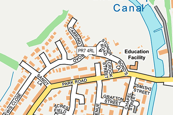 PR7 4RL map - OS OpenMap – Local (Ordnance Survey)