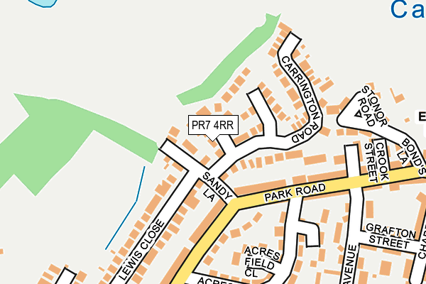 PR7 4RR map - OS OpenMap – Local (Ordnance Survey)