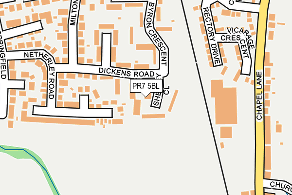 PR7 5BL map - OS OpenMap – Local (Ordnance Survey)