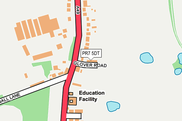 PR7 5DT map - OS OpenMap – Local (Ordnance Survey)