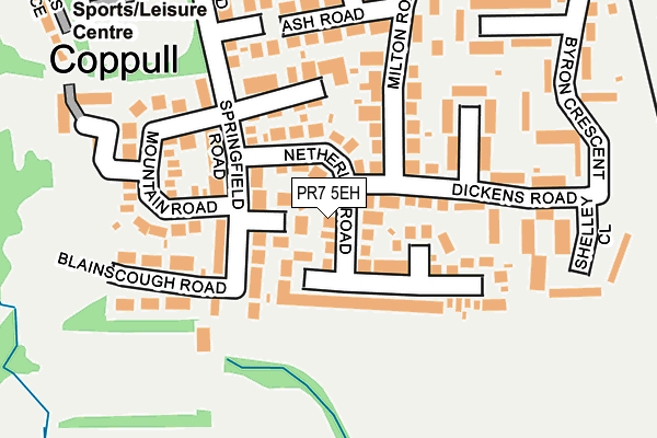 PR7 5EH map - OS OpenMap – Local (Ordnance Survey)