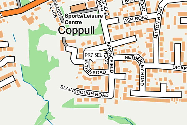 PR7 5EL map - OS OpenMap – Local (Ordnance Survey)