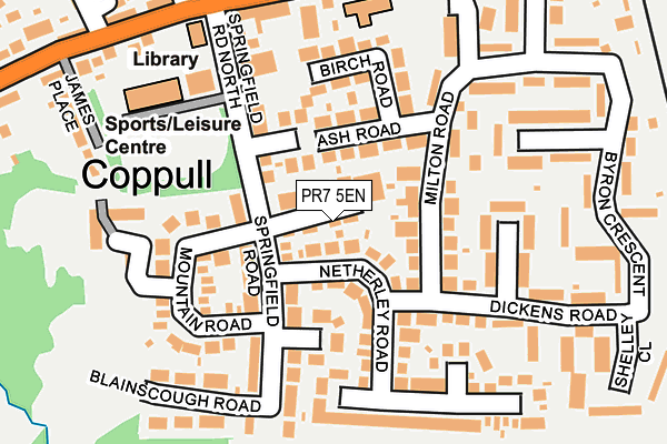 PR7 5EN map - OS OpenMap – Local (Ordnance Survey)