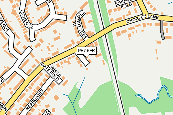 PR7 5ER map - OS OpenMap – Local (Ordnance Survey)