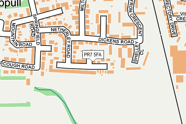 PR7 5FA map - OS OpenMap – Local (Ordnance Survey)