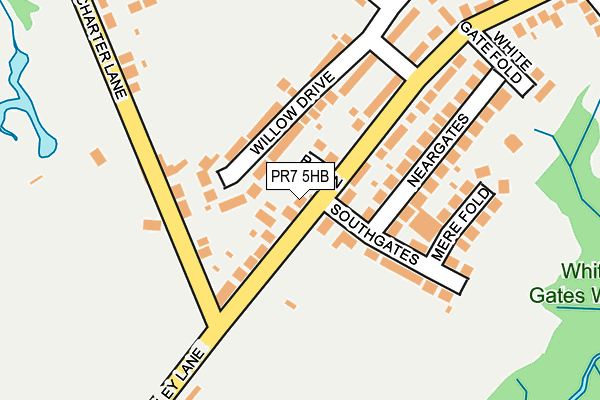 PR7 5HB map - OS OpenMap – Local (Ordnance Survey)