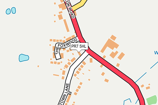 PR7 5HL map - OS OpenMap – Local (Ordnance Survey)