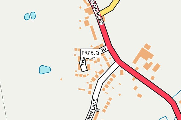 PR7 5JQ map - OS OpenMap – Local (Ordnance Survey)