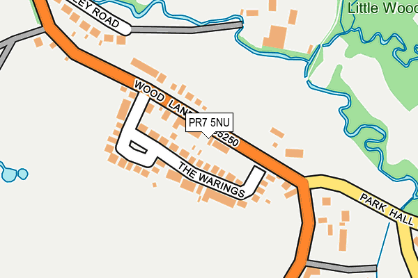 PR7 5NU map - OS OpenMap – Local (Ordnance Survey)