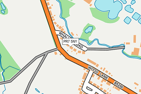 PR7 5NY map - OS OpenMap – Local (Ordnance Survey)