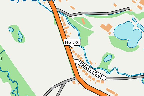 PR7 5PA map - OS OpenMap – Local (Ordnance Survey)