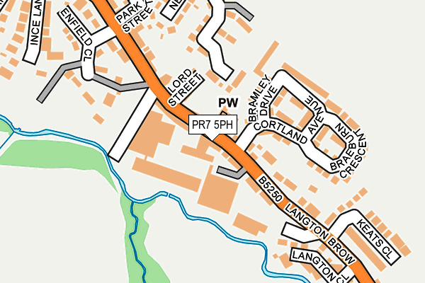 PR7 5PH map - OS OpenMap – Local (Ordnance Survey)