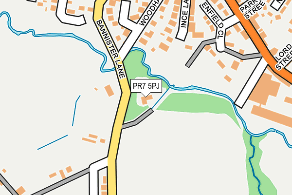 PR7 5PJ map - OS OpenMap – Local (Ordnance Survey)