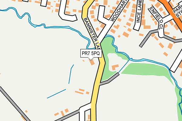 PR7 5PQ map - OS OpenMap – Local (Ordnance Survey)