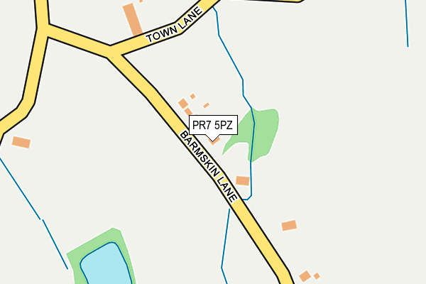 PR7 5PZ map - OS OpenMap – Local (Ordnance Survey)