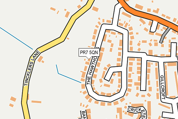 PR7 5QN map - OS OpenMap – Local (Ordnance Survey)