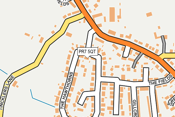 PR7 5QT map - OS OpenMap – Local (Ordnance Survey)