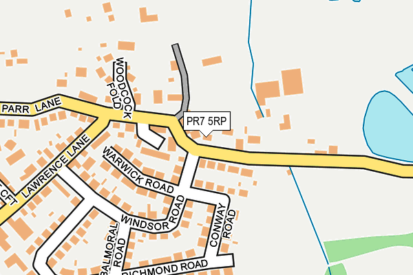 PR7 5RP map - OS OpenMap – Local (Ordnance Survey)