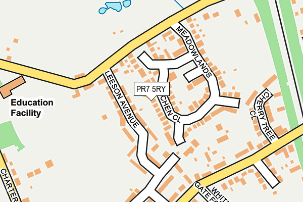 PR7 5RY map - OS OpenMap – Local (Ordnance Survey)