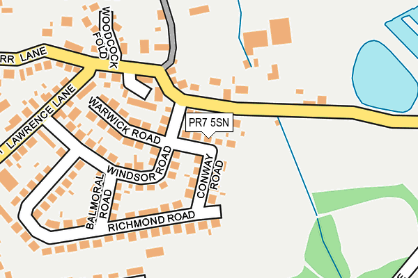PR7 5SN map - OS OpenMap – Local (Ordnance Survey)
