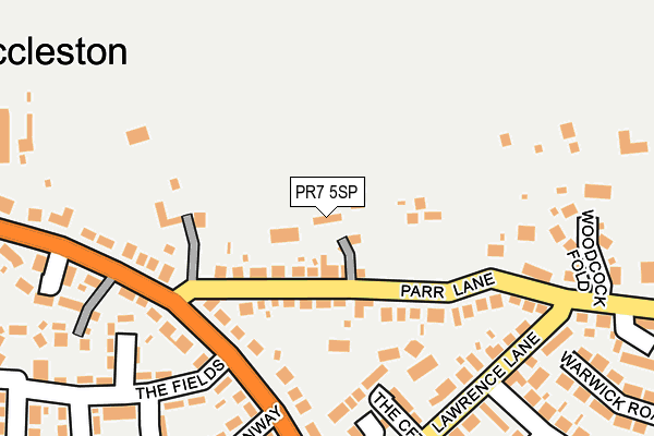 PR7 5SP map - OS OpenMap – Local (Ordnance Survey)