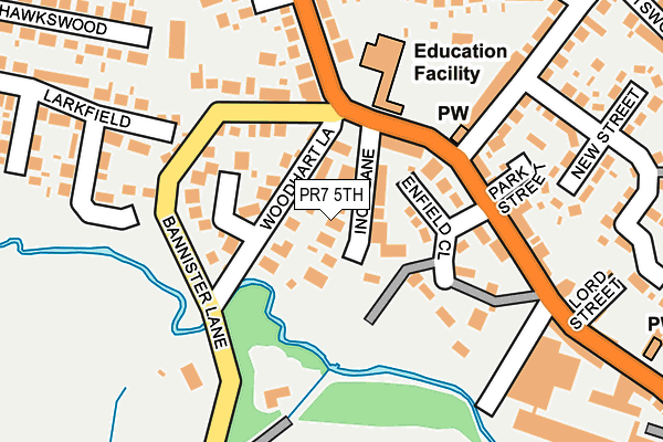 PR7 5TH map - OS OpenMap – Local (Ordnance Survey)