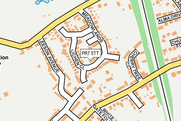 PR7 5TT map - OS OpenMap – Local (Ordnance Survey)