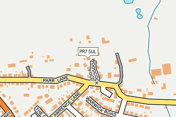 PR7 5UL map - OS OpenMap – Local (Ordnance Survey)