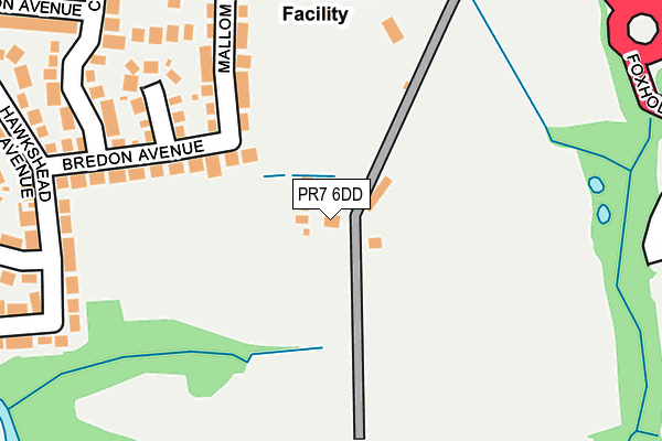 PR7 6DD map - OS OpenMap – Local (Ordnance Survey)