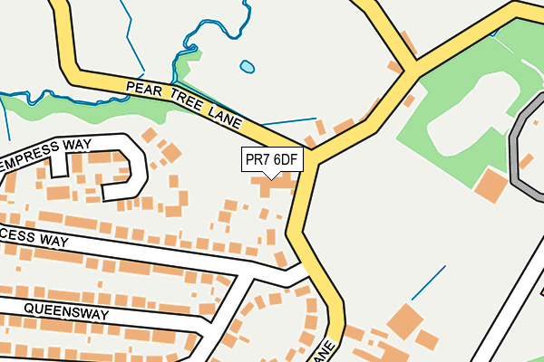 PR7 6DF map - OS OpenMap – Local (Ordnance Survey)