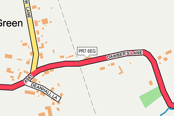 PR7 6EG map - OS OpenMap – Local (Ordnance Survey)