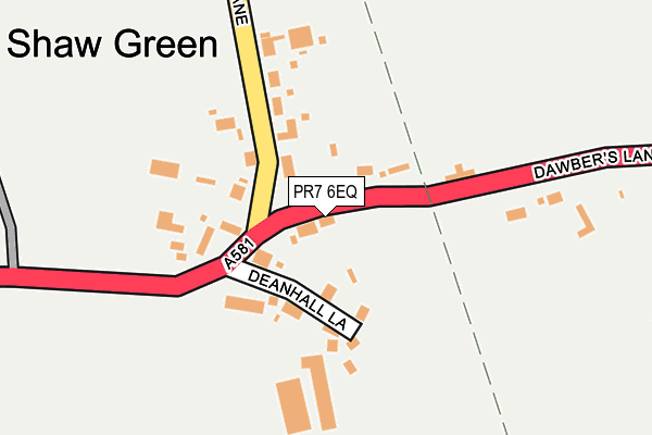 PR7 6EQ map - OS OpenMap – Local (Ordnance Survey)