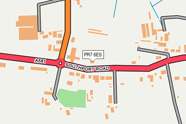 PR7 6ES map - OS OpenMap – Local (Ordnance Survey)