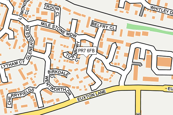 PR7 6FB map - OS OpenMap – Local (Ordnance Survey)