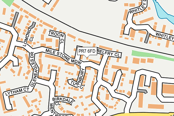 PR7 6FD map - OS OpenMap – Local (Ordnance Survey)