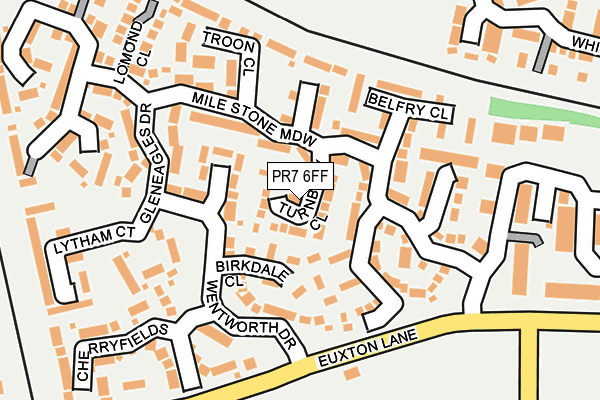 PR7 6FF map - OS OpenMap – Local (Ordnance Survey)