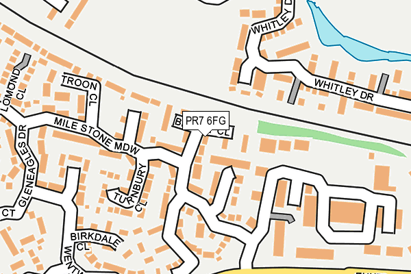 PR7 6FG map - OS OpenMap – Local (Ordnance Survey)