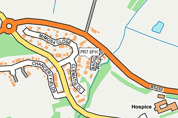 PR7 6FH map - OS OpenMap – Local (Ordnance Survey)