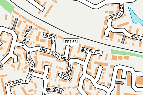 PR7 6FJ map - OS OpenMap – Local (Ordnance Survey)