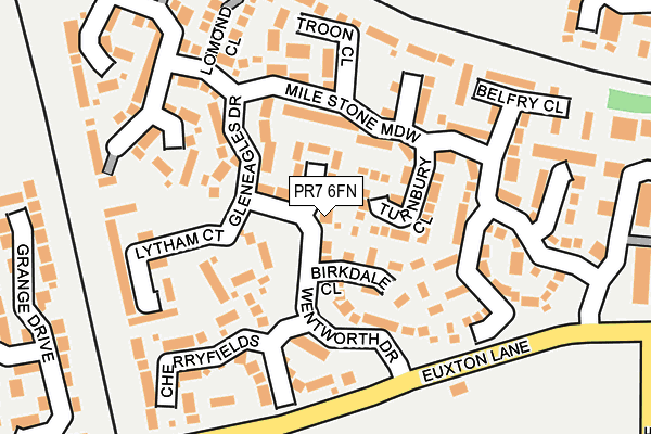 PR7 6FN map - OS OpenMap – Local (Ordnance Survey)