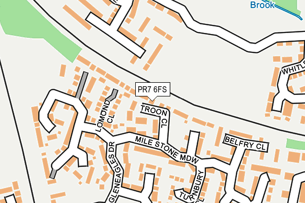 PR7 6FS map - OS OpenMap – Local (Ordnance Survey)
