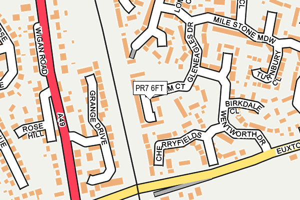 PR7 6FT map - OS OpenMap – Local (Ordnance Survey)