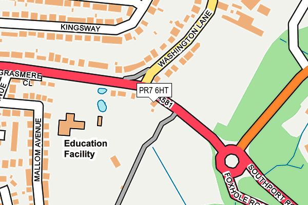 PR7 6HT map - OS OpenMap – Local (Ordnance Survey)