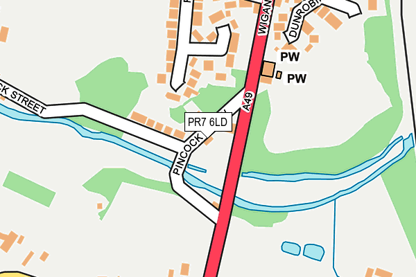 PR7 6LD map - OS OpenMap – Local (Ordnance Survey)
