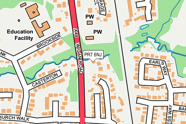 PR7 6NJ map - OS OpenMap – Local (Ordnance Survey)