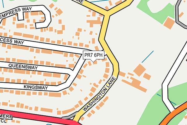 PR7 6PH map - OS OpenMap – Local (Ordnance Survey)
