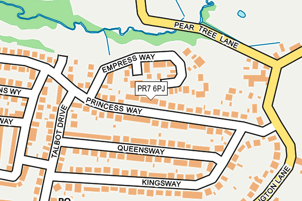 PR7 6PJ map - OS OpenMap – Local (Ordnance Survey)