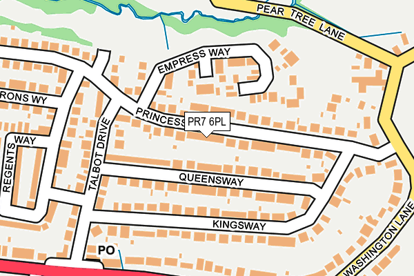 PR7 6PL map - OS OpenMap – Local (Ordnance Survey)