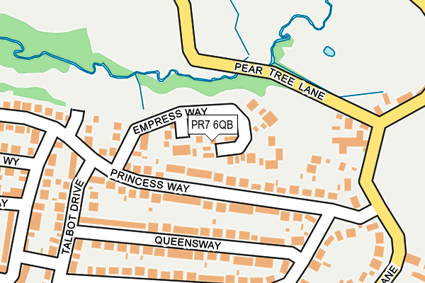 PR7 6QB map - OS OpenMap – Local (Ordnance Survey)