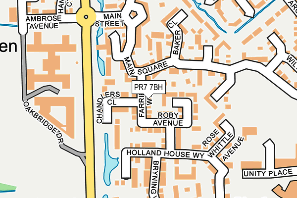 PR7 7BH map - OS OpenMap – Local (Ordnance Survey)